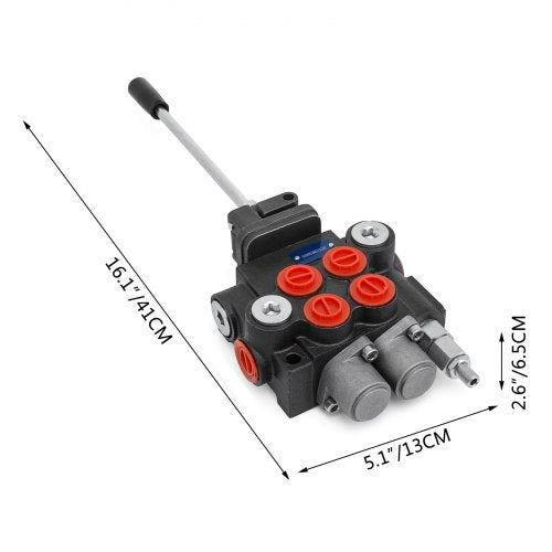Hydraulic Valve 2 Spool Hydraulic Joystick Control Valve 11gpm Hydraulic