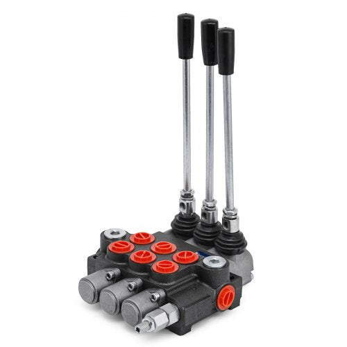3 Spool Hydraulic Directional Control Valve Double Acting 11 GPM – 40L