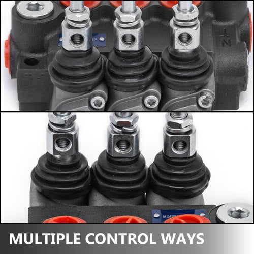 3 Spool Hydraulic Directional Control Valve Double Acting 11 GPM – 40L
