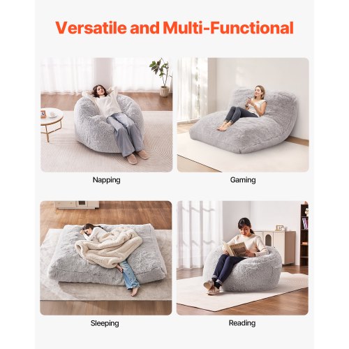 Bean Bag Bed Chair Convertible Chair from BeanBag to Lounge or Mattress