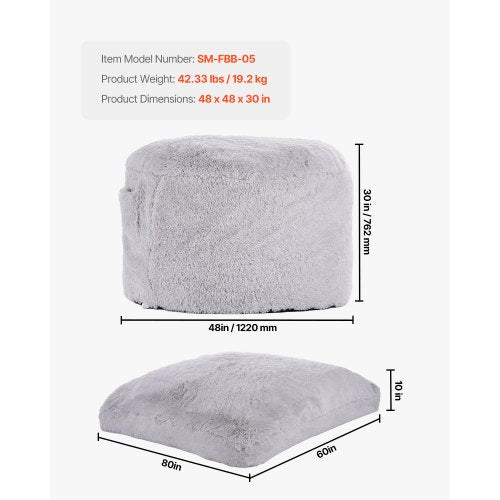 Bean Bag Bed Chair Convertible Chair from BeanBag to Lounge or Mattress