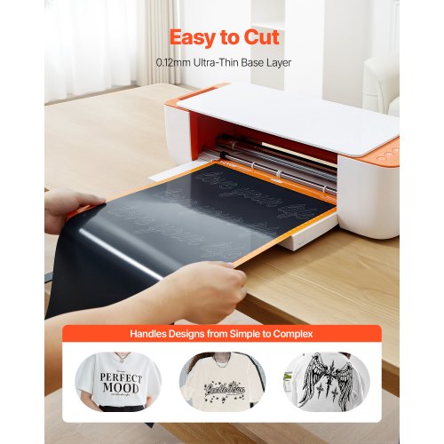 Heat Transfer Vinyl 12 in x 25 ft Glossy Black HTV Iron on Vinyl Roll