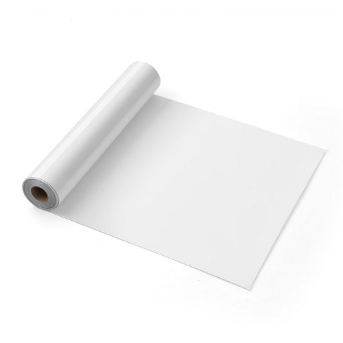 Heat Transfer Vinyl 12 in x 25 ft Glossy White HTV Iron on Vinyl Roll