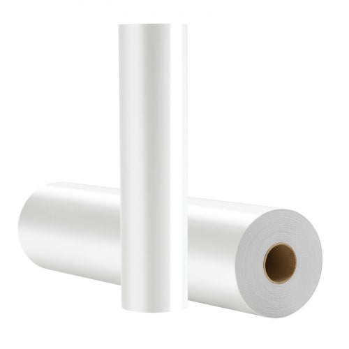 Heat Transfer Vinyl 12 in x 50 ft Glossy White HTV Iron on Vinyl Roll