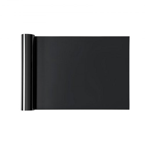 Heat Transfer Vinyl 12 in x 50 ft Glossy Black HTV Iron on Vinyl Roll