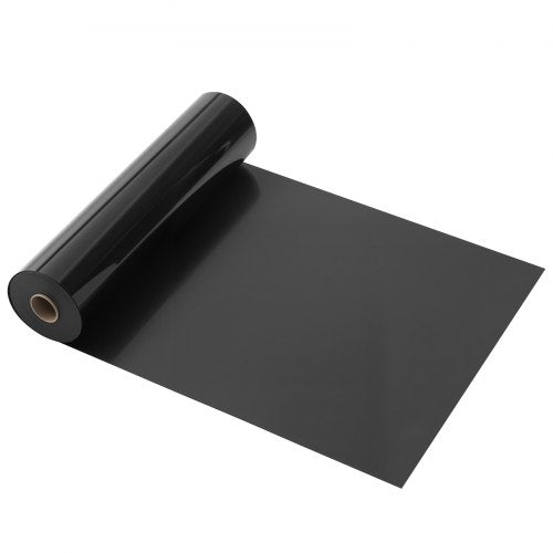 Heat Transfer Vinyl 12 in x 50 ft Glossy Black HTV Iron on Vinyl Roll