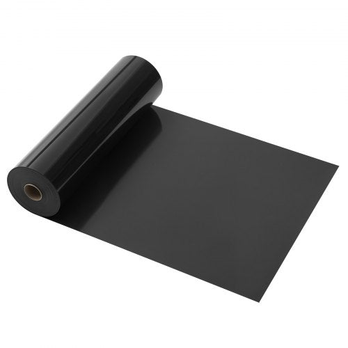 Heat Transfer Vinyl 12 in x 70 ft Glossy Black HTV Iron on Vinyl Roll