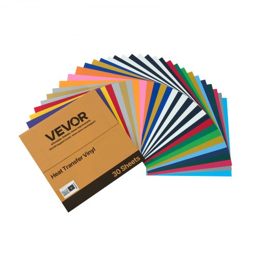Heat Transfer Vinyl 30 Pack 12 x 12 in Assorted Colors HTV Iron on Vinyl