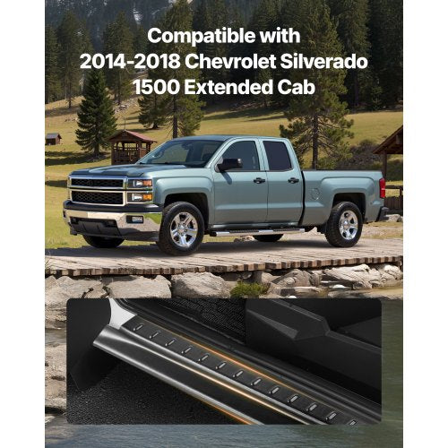 Rocker Panel Guard 4Piece Set Compatible with 20142018 Chevrolet