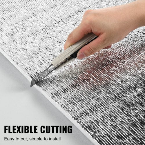 Double Reflective Insulation Roll Foam Core Radiant Barrier 15.1mm 48 in x