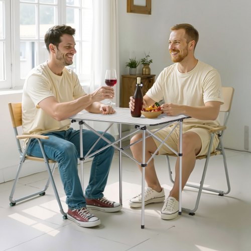 Folding Camping Table Portable Roll Up Side Tables Small Lightweight