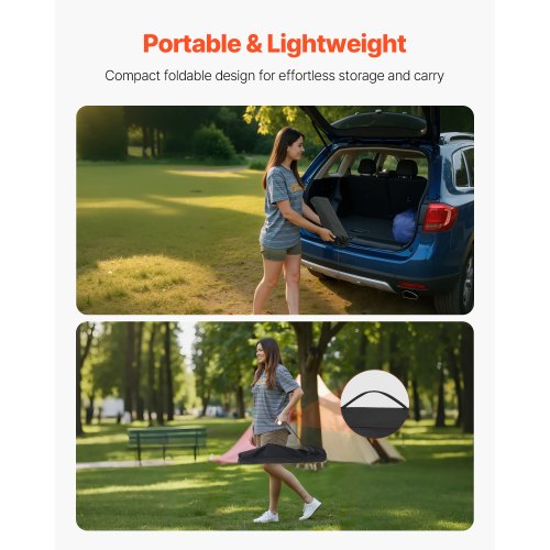 Folding Camping Table Portable Roll Up Side Tables Lightweight Aluminum