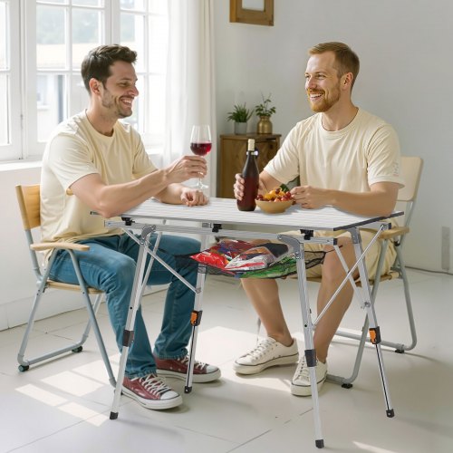 Folding Camping Table Portable Roll Up Side Tables Lightweight Aluminum