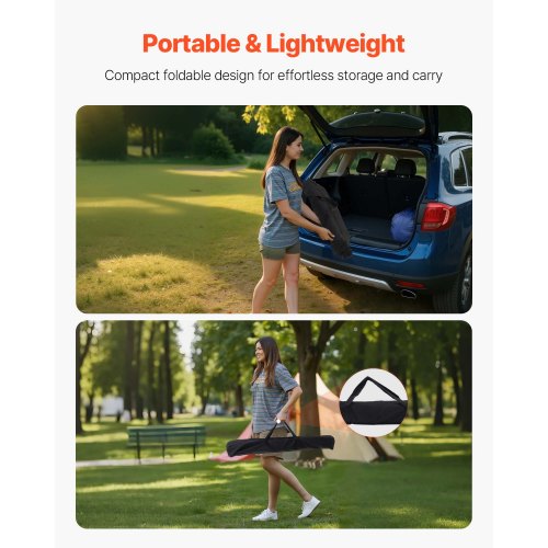 Folding Camping Table Portable Roll Up Side Tables Lightweight Aluminum 1