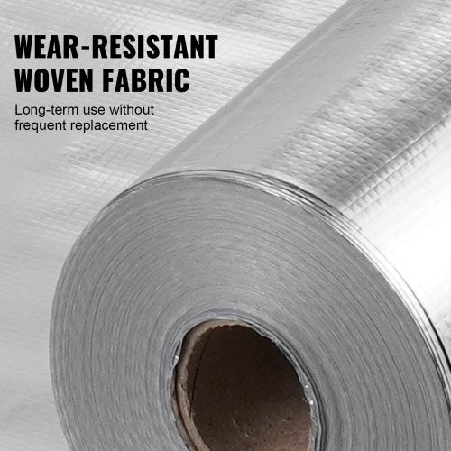 Double Reflective Insulation Roll Woven Fabric Radiant Barrier 65 Mil 48
