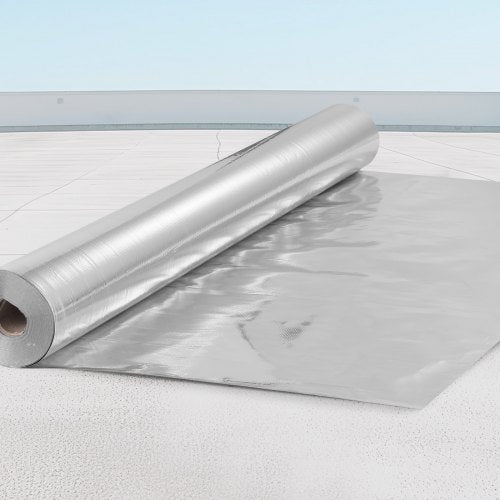 Double Reflective Insulation Roll Woven Fabric Radiant Barrier 65 Mil 48