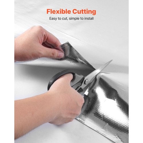 Double Reflective Insulation Roll NonPerforated Woven Fabric Radiant