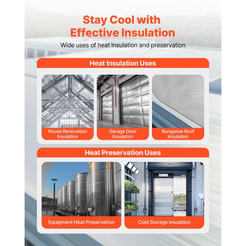 Double Reflective Insulation Roll NonPerforated Woven Fabric Radiant