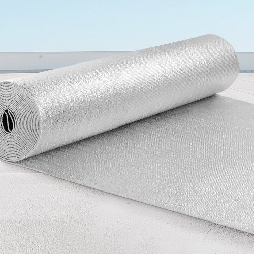 Double Reflective Insulation Roll Foam Core Radiant Barrier 3.2 mm 48 in x 1