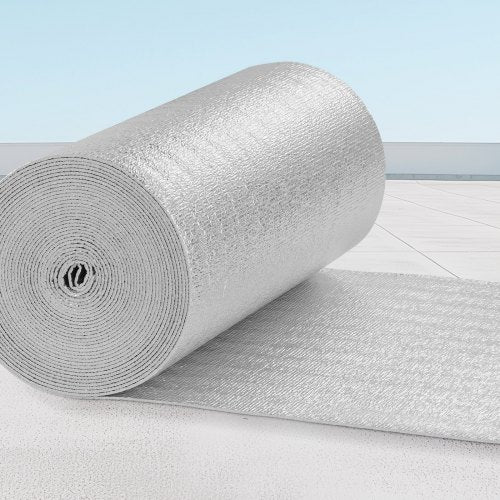 Double Reflective Insulation Roll Foam Core Radiant Barrier 3.2 mm 23.8 in x 50 ft