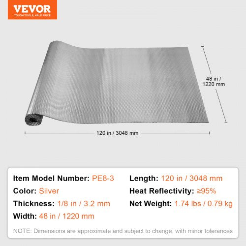 Double Reflective Insulation Roll Air Bubble Film Radiant Barrier 3.2 mm