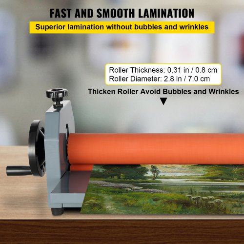 39 1000MM Manual Cold Roll Laminator Vinyl Photo Film Mounting Laminating
