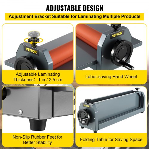 39 1000MM Manual Cold Roll Laminator Vinyl Photo Film Mounting Laminating