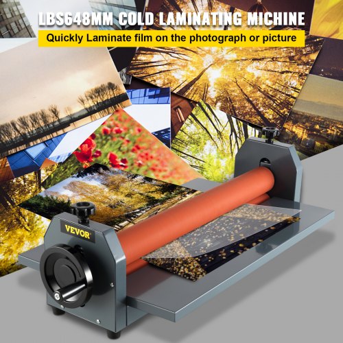 255in 648mm Manual Cold Roll Laminator Vinyl Photo Laminating Machine