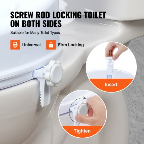 Raised Toilet Seat 4 Height Raised 300 lbs Weight Capacity Universal