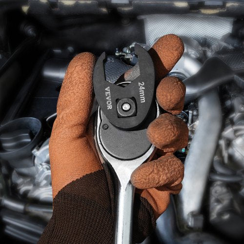 Crowfoot Wrench Set 12 and 38 Drive 15Piece Crows Foot Wrench Set with PP