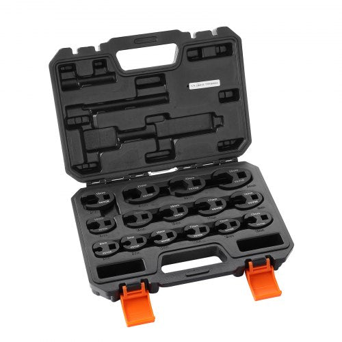 Crowfoot Wrench Set 12 and 38 Drive 15Piece Crows Foot Wrench Set with PP