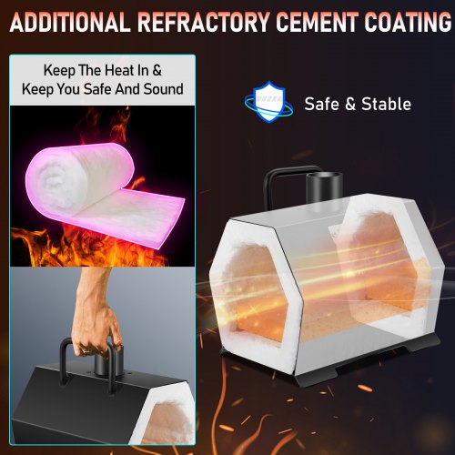 Propane Forge Portable Single Burner Tool and Knife Making Large Capacity