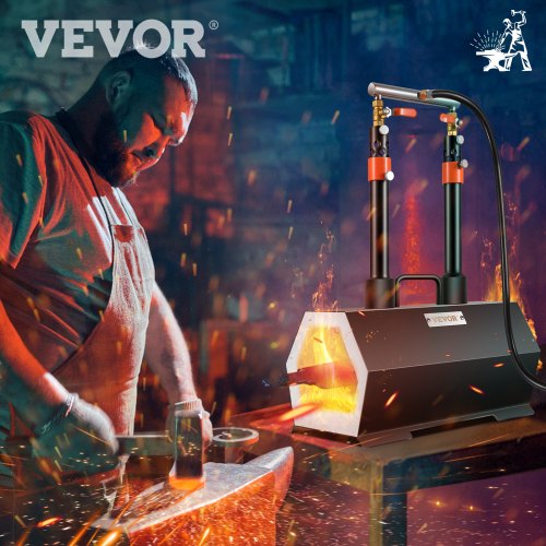 Propane Forge Portable Double Burner Tool and Knife Making Large Capacity
