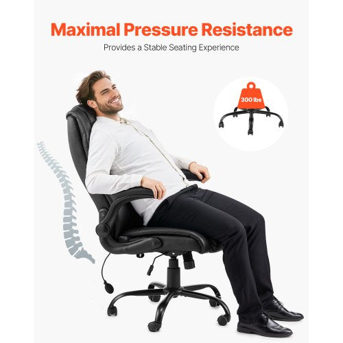Executive Office Chair with Lumbar Support 300lb Capacity Office Chair