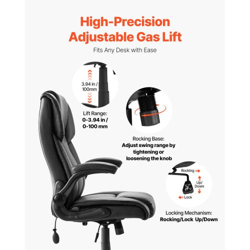 Executive Office Chair with Lumbar Support 300lb Capacity Office Chair