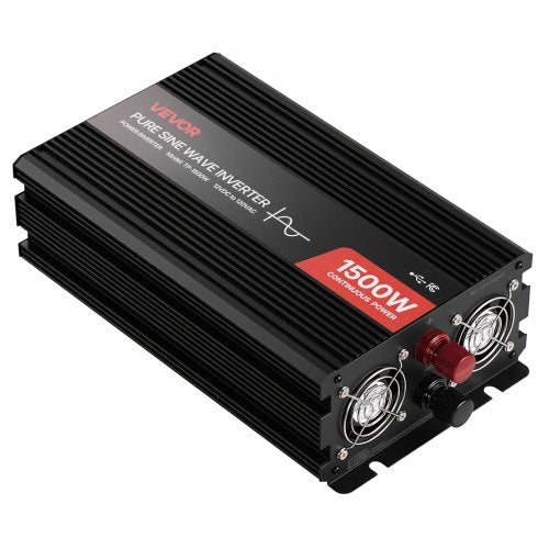 1500W Power Inverter 12V Dc To 120V Ac Pure Sine Wave Car Charger Converter