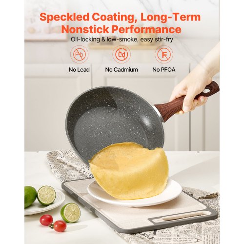Frying Pan Skillet Aluminum Egg Fry Pans 3 Piece Set 95 11 12