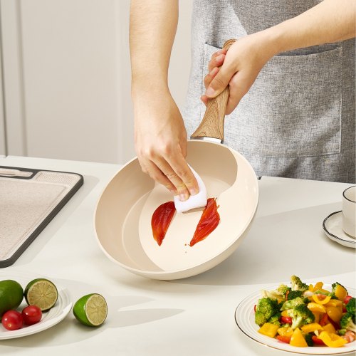 Frying Pan Skillet Aluminum Egg Fry Pans 3 Piece 8 95 11 in Nonsitck