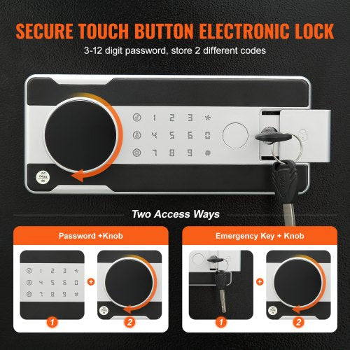 17 Cub Depository Safe Deposit Safe with Drop Slot Electronic Code Lock