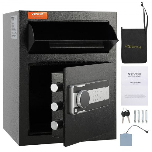 17 Cub Depository Safe Deposit Safe with Drop Slot Electronic Code Lock