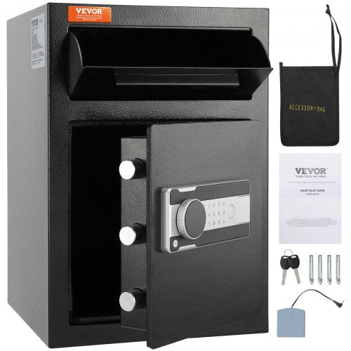 25 Cub Depository Safe Deposit Safe with Drop Slot Electronic Code Lock