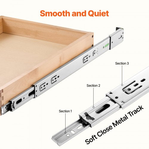 Pull Out Cabinet Organizer 17W x 21D Cabinet Drawer Soft Close Slide out