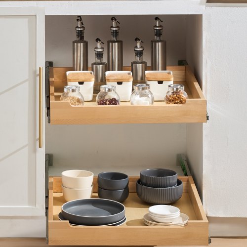 Pull Out Cabinet Organizer 20W x 21D Cabinet Drawer Soft Close Slide out