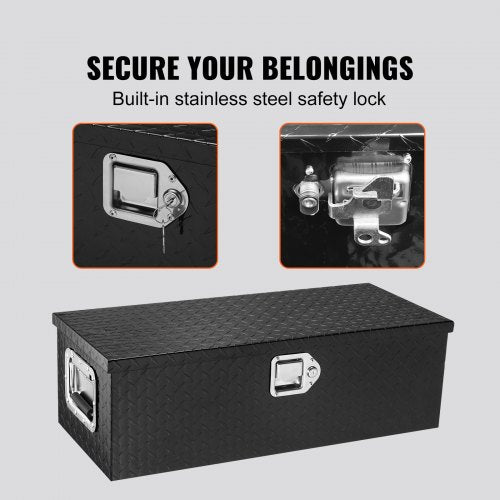 Heavy Duty Aluminum Truck Bed Tool Box Diamond Plate Tool Box with Side