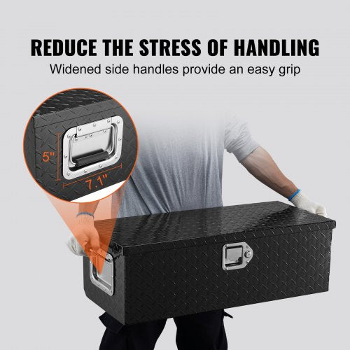 Heavy Duty Aluminum Truck Bed Tool Box Diamond Plate Tool Box with Side