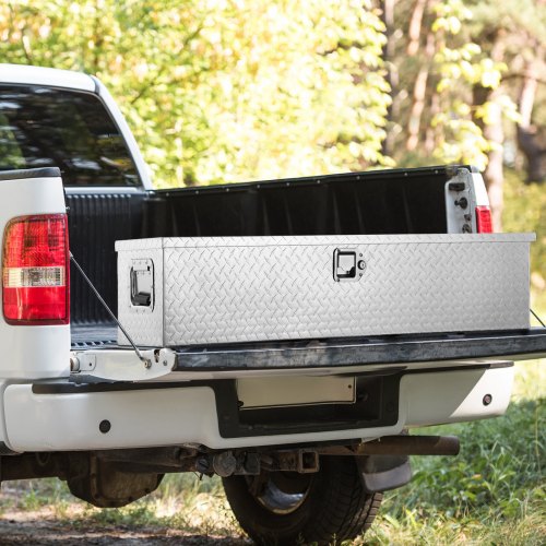 Heavy Duty Aluminum Truck Bed Tool Box Diamond Plate Tool Box with Side