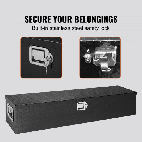 Heavy Duty Aluminum Truck Bed Tool Box Diamond Plate Tool Box with Side