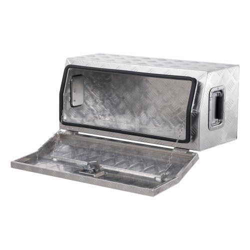 Heavy Duty Aluminum Truck Bed Tool Box Stripes Plated Tool Box with Side 1