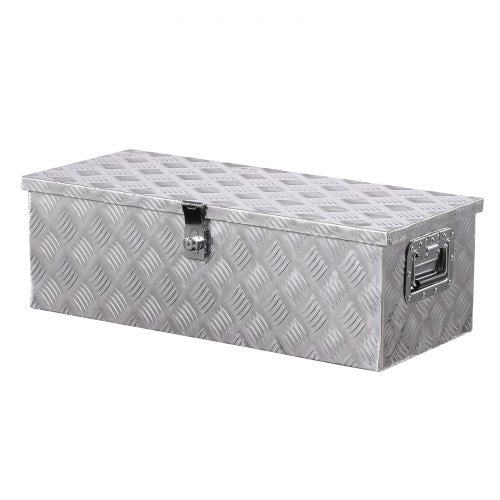 Heavy Duty Aluminum Truck Bed Tool Box Stripes Plated Tool Box with Side