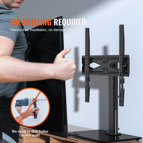 TV Stand Mount Swivel Universal TV Stand for 32 to 55 inch TVs Height